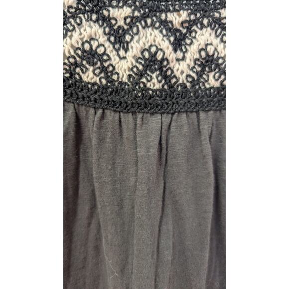 Lucky Brand Embroidered Round Neck Cotton Tank – Size Medium - Picture 3 of 4